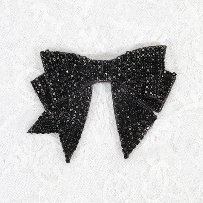 Shoe Accessories Crystal Beads Bow Patch Handmade Beads Rhinestone Bowknot Patch