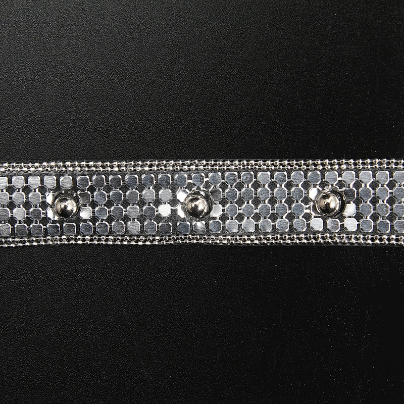 Kavatar Wholesale Hotfix Trim Aluminum Sheet Cubes and Beads hotfix motif designs hotfix crystal mesh Iron on Trims