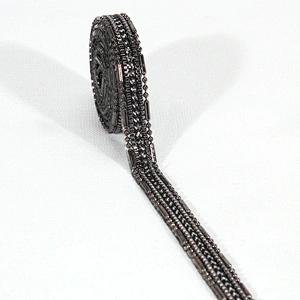 New Garment Decoration Accessories Beads Rhinestone Chain Hotfix Transfer Ribbon
