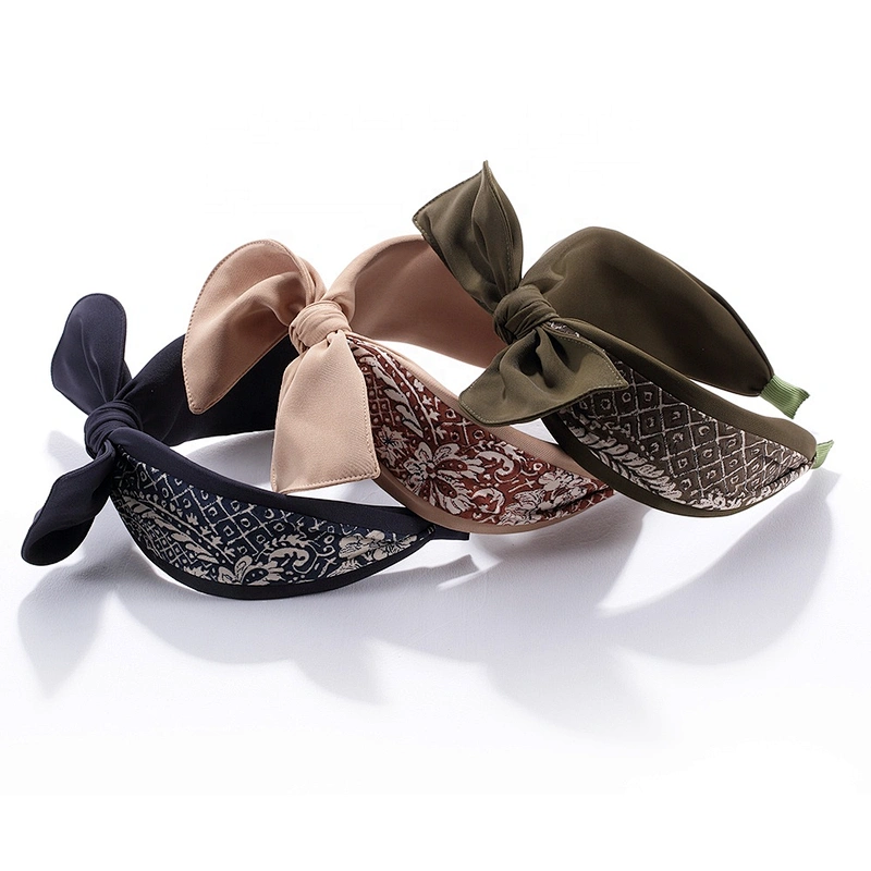 The design of headband Korean grid 2020 trend headband Polyester winter headband  for girls hair accessories
