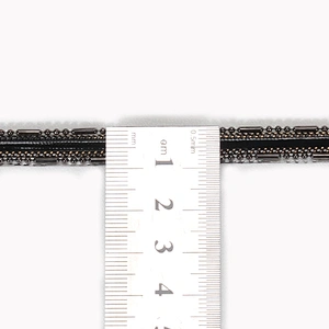 China Supplier Black Plastic Beads Iron On Hotfix Rhinestone Trim