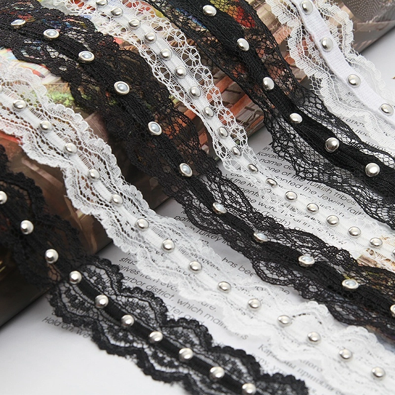 Wholesale Polyester  Bead Trimming Design Lace Trims