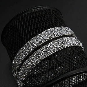 Kavatar Wholesale Garment Accessory DIY Color Trimmings and Motifs Trim Fringe Iron on Trims