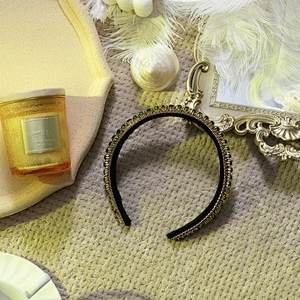 wholesale bling girl party hair band accessories hair hoops fashion glitter luxury rhinestone headbands for women
