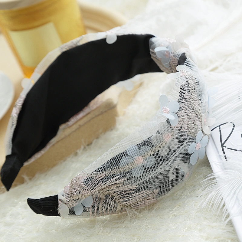 Headbands for women 2020  Korean version of winter lace mesh butterfly party fashion headband  headbands wholesale