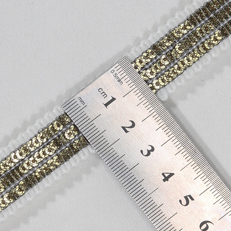 New arrival sequin lace trim ribbon for garment