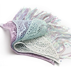 wholesale water - soluble bead embroidery clothing accessories lace embroidery fabric sequins decoration lace