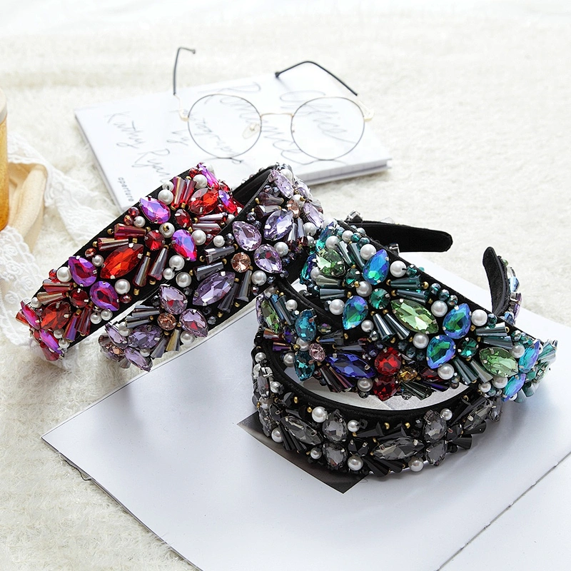 Fashion headbands 2020 korean version of The European and American style  hair accessories headband rhinestone headbands