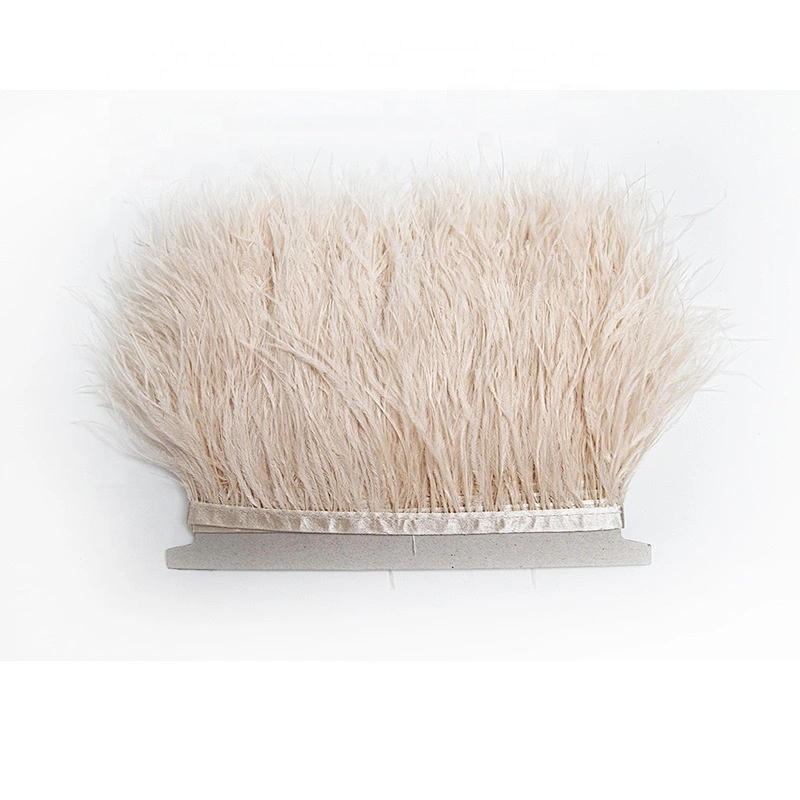 KAVATAR High quality ostrich feather decoration dress dress shoe hat ribbon feather decoration party trim craft
