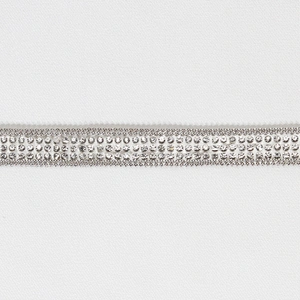 Custom Decorative 1.2cm 1.4cm Accessories Edged Rhinestones Beaded Hotfix Transfer Trim