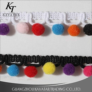 Best Seller New Design pompom Trimming For Dress