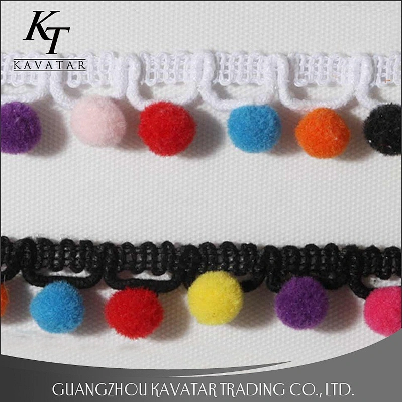Best Seller New Design pompom Trimming For Dress