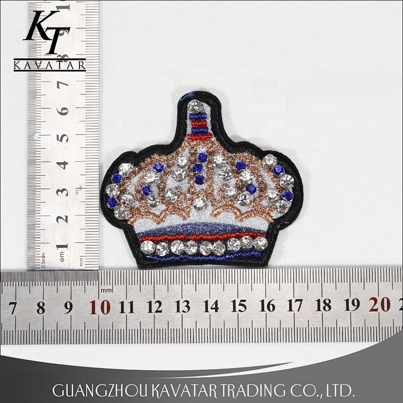 Beautiful Crown Shape Beaded Crystal Patches
