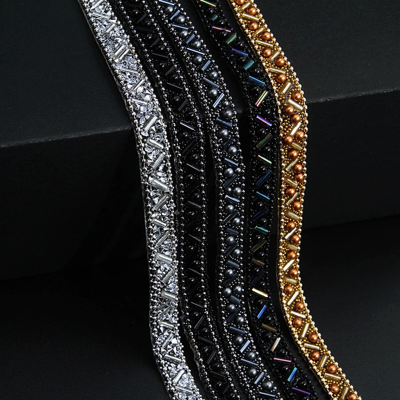Kavatar Wholesale Hotfix Trim Trim Fringe For Dresses DIY Garment Accessory Iron on Trims