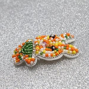 Christmas Cherry Flower Decorative Sew on Rhinestone Beaded Patches Wholesale patches for clothing