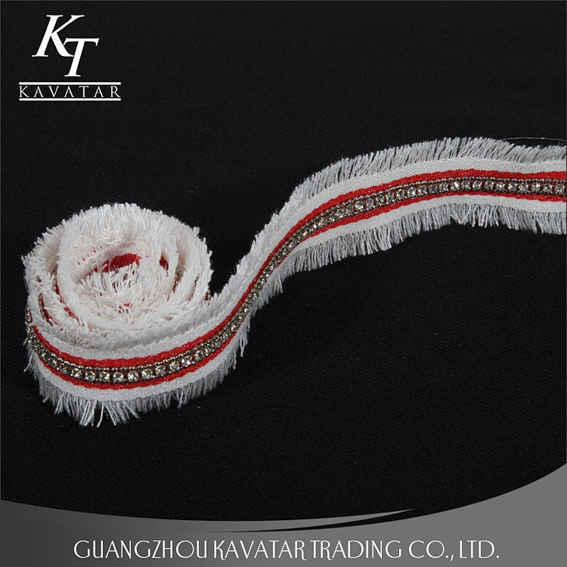 Wholesale hot selling braided trim with nylon tape for garments