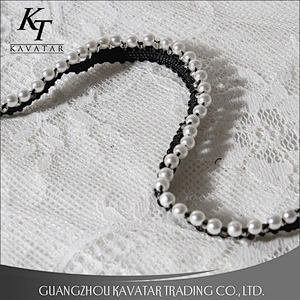 Wholesale Drilled Beaded Lace Trim Decorative Tape For Pants
