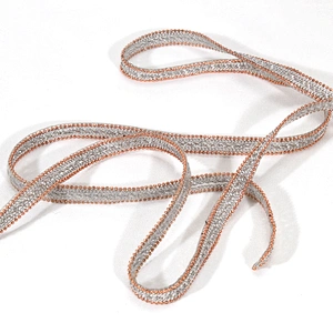 Wholesale Gold Hot Fix Iron On Trim with Accessories Chain Beads