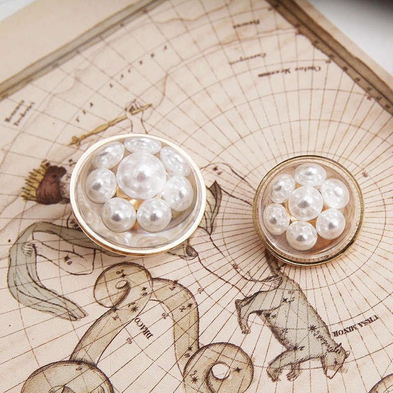European and American style clothing rhinestone buttons crystal pearl clothing accessories wholesale butt,crystal button