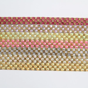 Manufacture DIY Heat Beaded Chain Hotfix Trimming Glue Back Strass Square Rhinestone