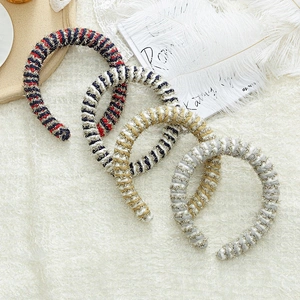 Manufacturer of simple fashion color mixed hairband gold wool hairband, hair band