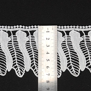 Hot sell leaf feather shape battenburg lace trim for women dress