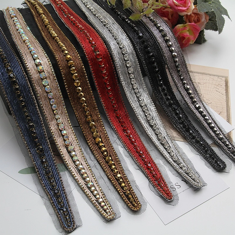 wholesale custom Patches Iron on patches with rhinestone clothing patch 3d rhinestones