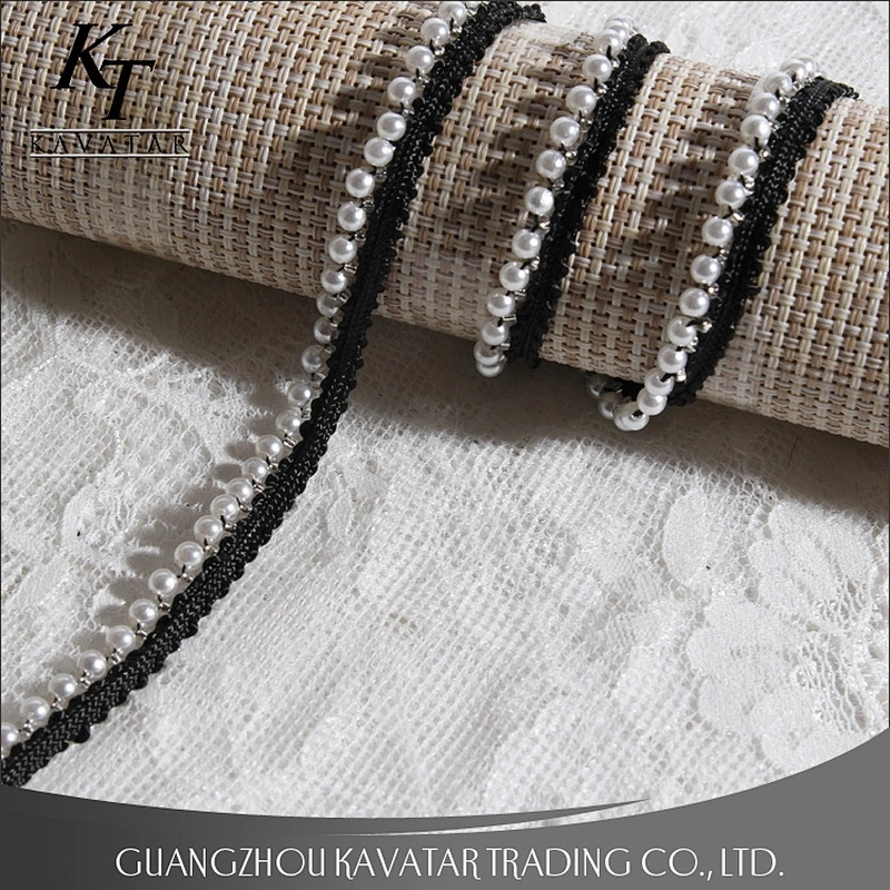 Wholesale Drilled Beaded Lace Trim Decorative Tape For Pants