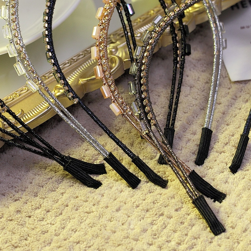 Euramerican simple Korean version of rhinestone headband party party accessories headband