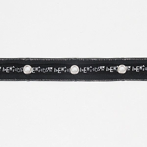 New style black eyelet tape trim with the design
