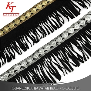 Wholesale Fashion 14cm width faux leather fringe
