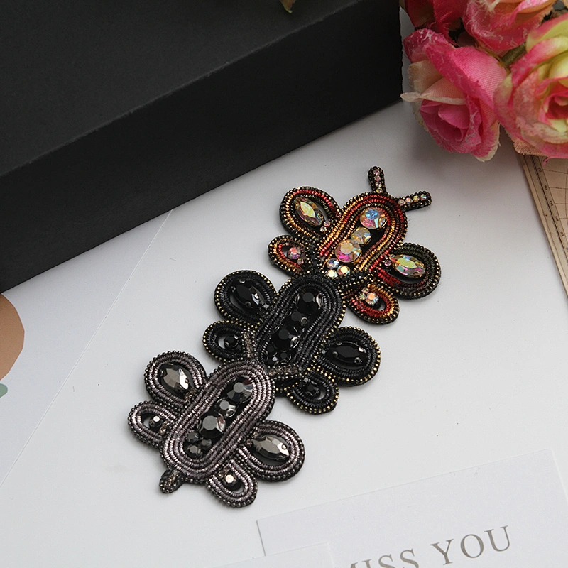 custom bee pom beaded perfume bottle patches 3d rhinestones patches Stick-On patches for clothing Handmade Beaded