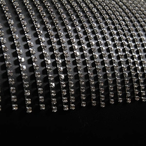 Kavatar Tassel Claw Chain Rhinestone Trim Crystal Strass Cup Chain For Wedding Decoration