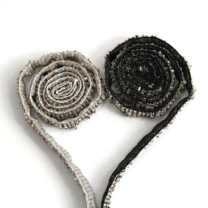 Kavatar factory directly chainette beads trim wholesale beaded trim