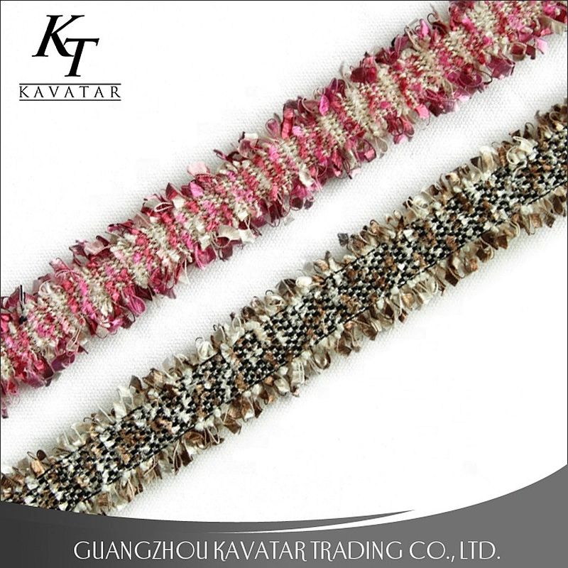 Fashion embroidery ribbon wholesale colorful ribbon tassel trimming