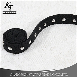 New fashion design Copper decorative rivets ribbon for garment trims