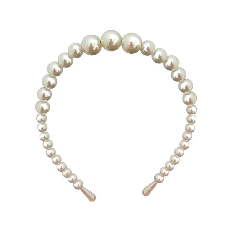 Wholesale Diamond in the Rough Head band Hairbands FASHION HEADBAND Big headbands Women pearl bridal hair accessories