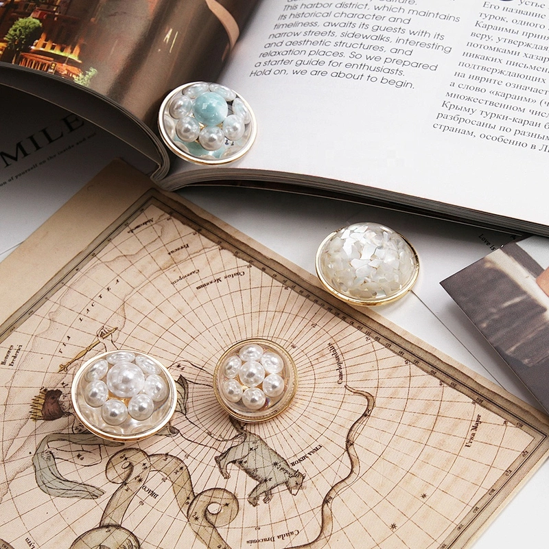 European and American style clothing rhinestone buttons crystal pearl clothing accessories wholesale butt,crystal button