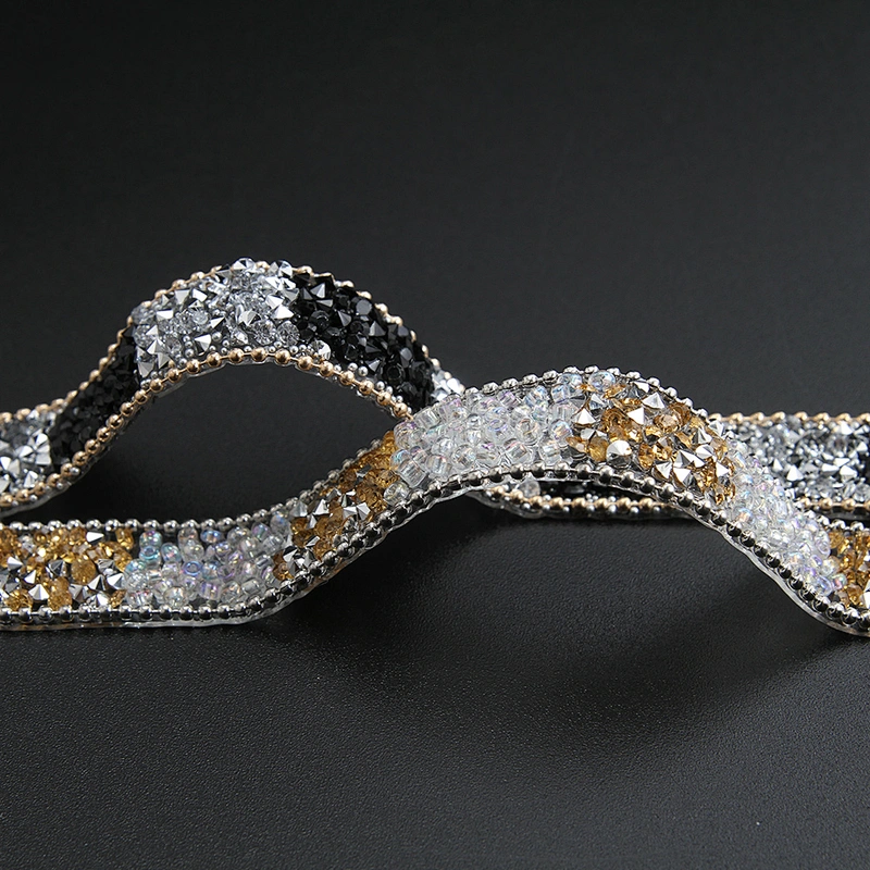 Kavatar Wholesale  beaded patches hotfix rhinestone Hotfix Trimming Theme Rhinestone Of Clothing  Hotfix trim Iron on trims