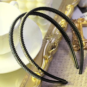Headbandfemale simple solid color splice color simple wind lady headband, hair band
