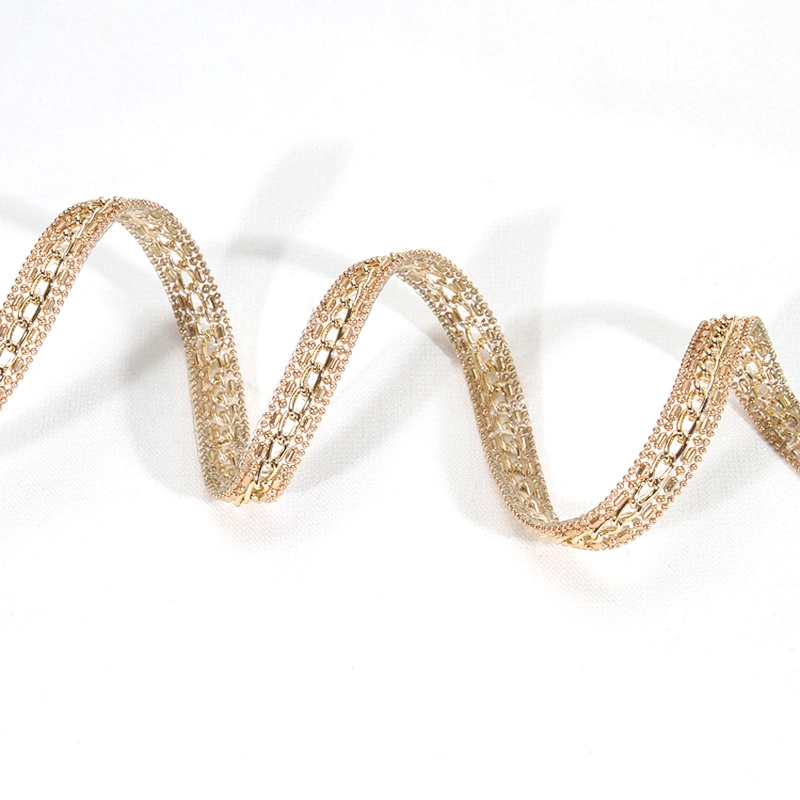 Wholesale Gold Hotfix Transfer Accessories Chain Beads Trim
