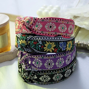 Fashion headbands 2020 Euramerican style Korean retro Chinese style national style wide edge hair band  girls headbands