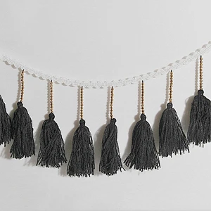 Fashion fancy long tassels trim decoration for dresses,clothing,curtain