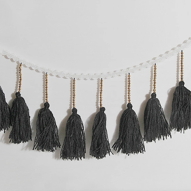 Fashion fancy long tassels trim decoration for dresses,clothing,curtain