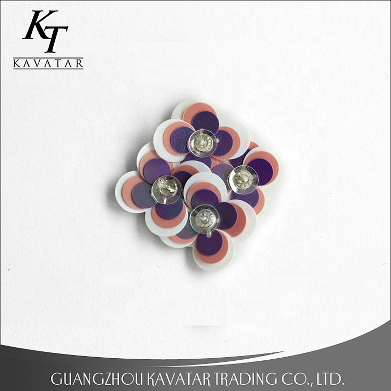 Wholesale Hot Fancy 3D Sequin Flower Beaded Custom Size Applique Patches