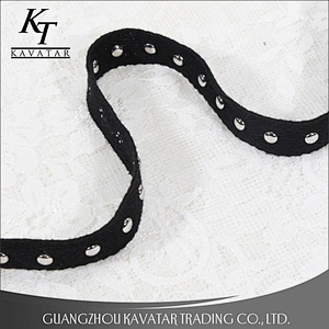 New fashion design Copper decorative rivets ribbon for garment trims