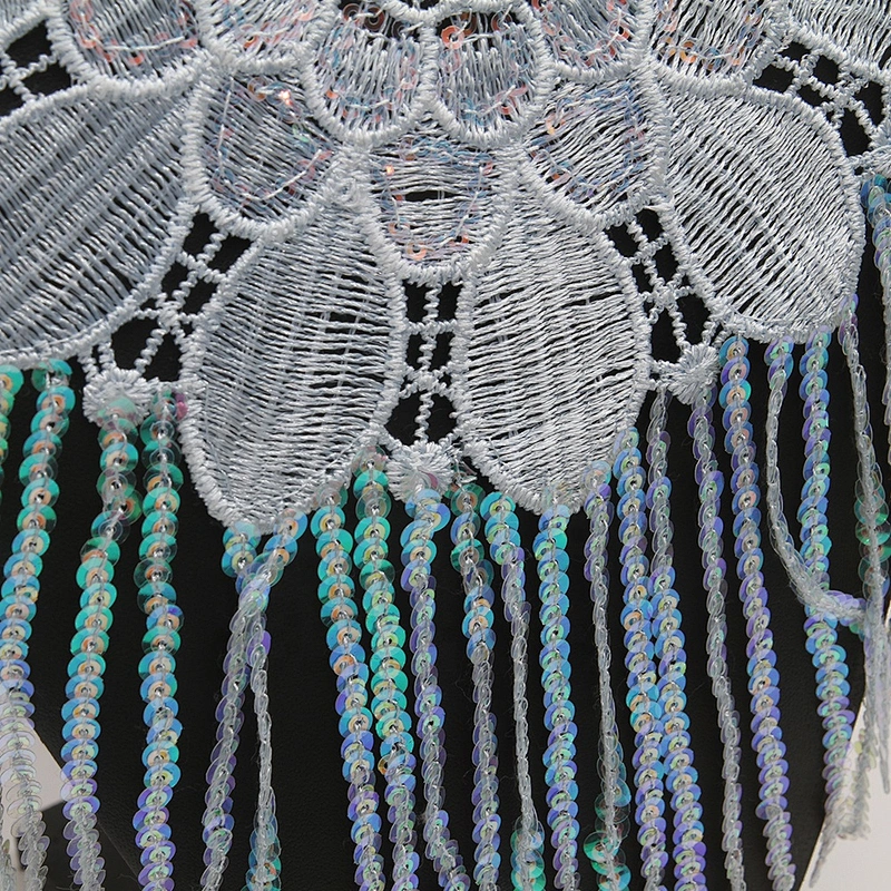 Factory supplies water - soluble bead embroidery clothing accessories lace embroidery fabric sequins decoration