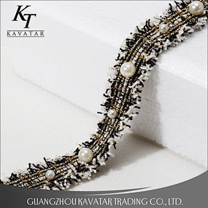 Popular modern decorative embroidery lace trim