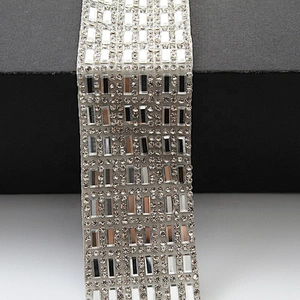Kavatar  Wholesales Hotfix trimming rhinestone hotfix banding crystal diamond rhinestone transfer tape iron trimming