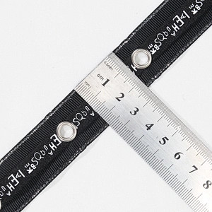 New style black eyelet tape trim with the design